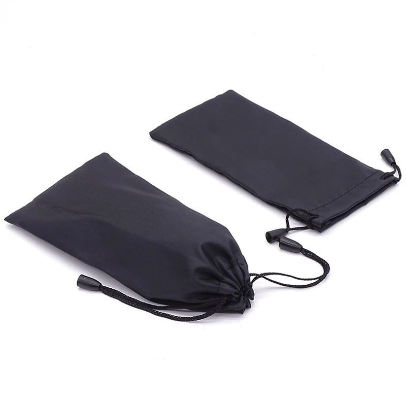 Custom Logo Black Sunglasses Pouch Bag Rectangle Carrying Bag for Sunglasses