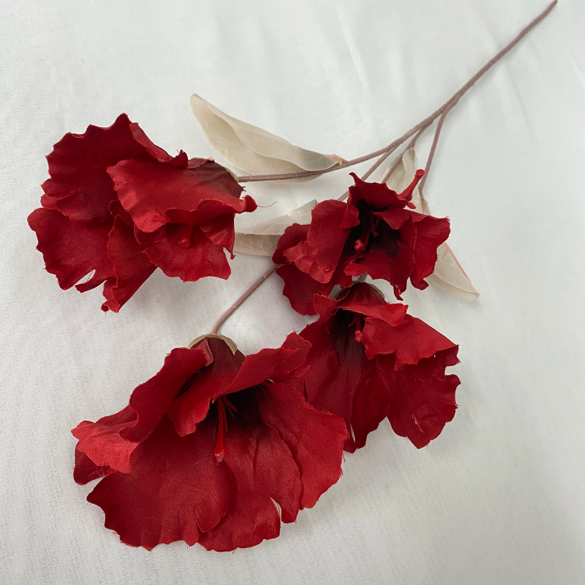 Multicolor-red Modern Style Artificial Flower Decoration Mariage 4-head Kapok