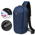 For Unisex Summer Chest Bag Adjustable Strap Waterproof Large Capacity Polyester Material Zipper Closure Portable Crossbody