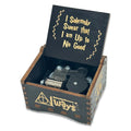 Customized Laser Engraved Wooden Music Box Wind-up Popular Gift with Personalized Music Design