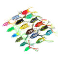 Wholesale FOL018 Combo 18pcs/box Mix Colors Soft Baits Frog Lures Kit Set with Plastic Box Packaging