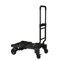 LEADLOONG Heavy-Duty Portable Foldable Tool Cart with Collapsible Storage Basket Movable Design for Garage Workshop Organization