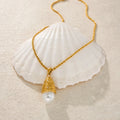 NEW VINTAGE BAROQUE BEACH NEST DESIGN IRREGULAR LINE NECKLACE Dazan 2025 18k Gold Plated Tarnish Free Stainless Steel JEWELRY
