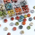 Cute 15.5mm Colorful Ceramic Clay Bead Handmade Daisy Flower Loose Bead Charm for DIY Bracelet Necklace Jewelry Accessories