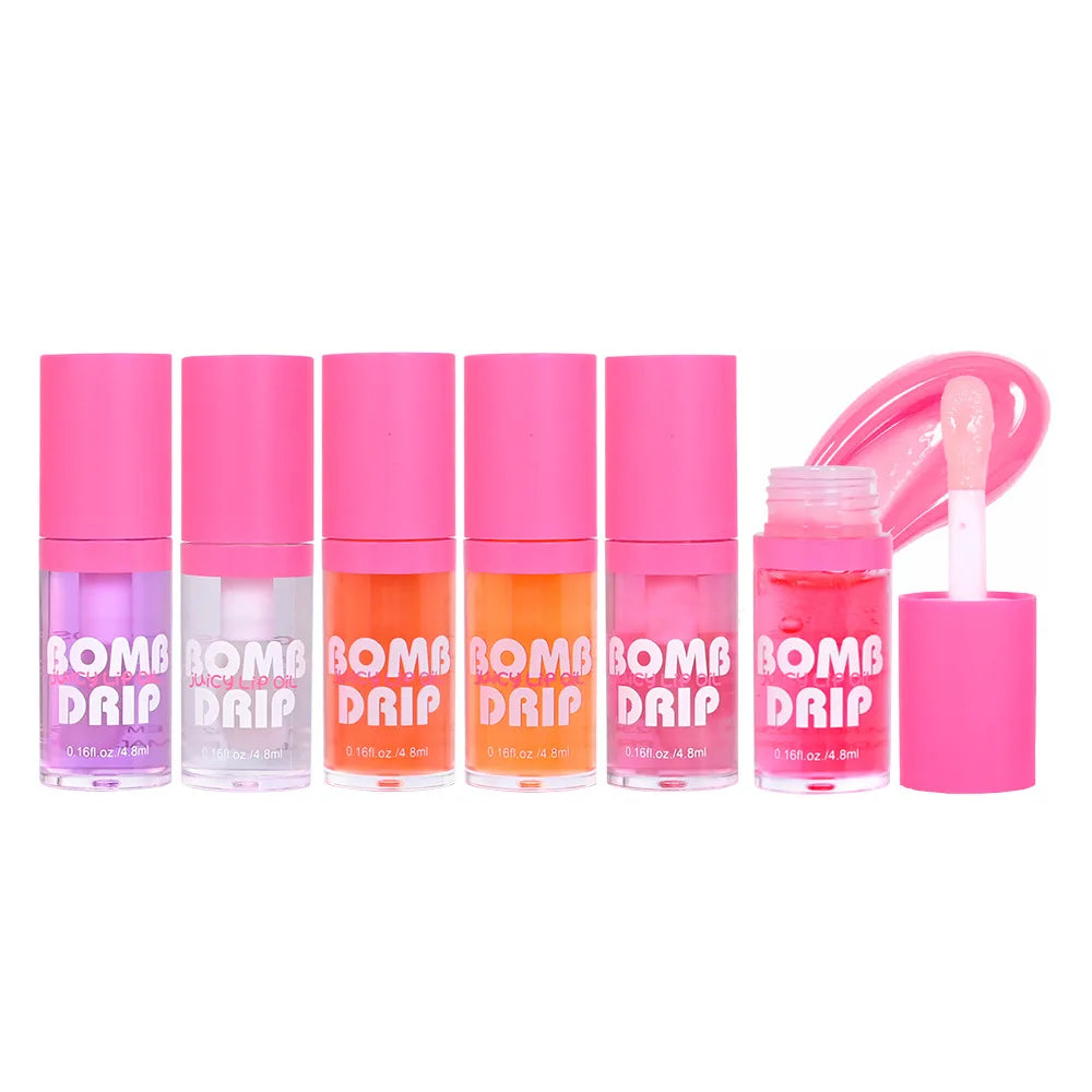 Custom Vegan Liquid Lip Gloss with Moisturizing Mineral Oil Shimmer Bulk Lip Care Private Label Glossy Lipgloss