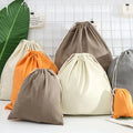 Custom Cotton Dust Bag Large Linen Envelope Drawstring Purse Dust Bag for Handbags Luxury