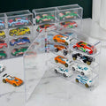 Toy Car Model Display Stand Transparent Storage Box Display Toy Stackable Hot Wheel Dustproof Display Protection Box