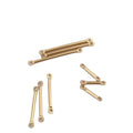 14K Filled Gold Double Hole Connection Rod Gold Injection Stick DIY Earring Bracelet Necklace Connection Accessories