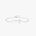 High Polish Adjustable Link Chain Cross Charm 925 Sterling Silver Bracelet Minimalist Religious Cross Bracelet Jewelry