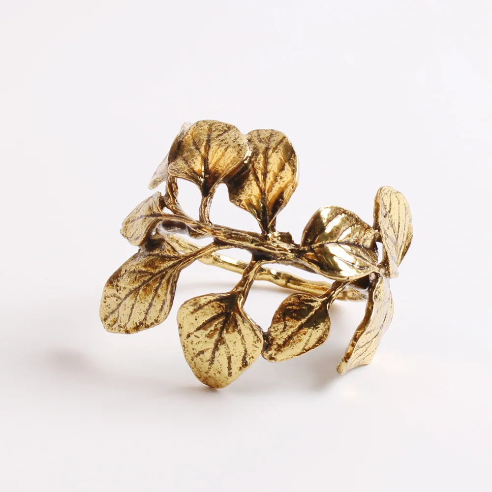 Creative Leaves Metal Napkin Ring
