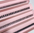 DIY Individual Eyelash Extensions Precut Strips  Ribbon Lashes Pieces Lash Faux Mink C D Curl  Diy Segmented Lash Extension Kit