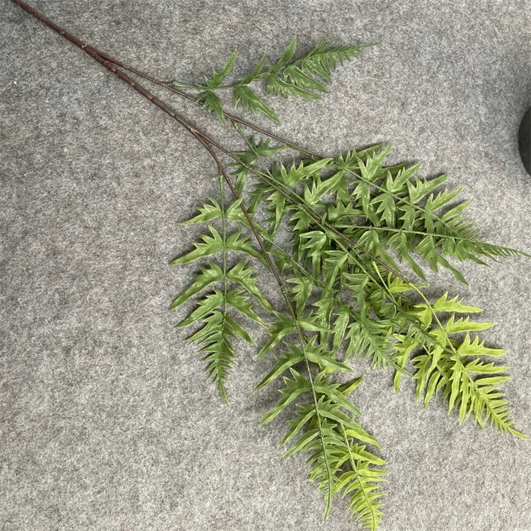Hot Selling B-2250 Customized Artificial Decorative Bouquet Plants Mutton Saber-Tooth Leaves Fern Green Plants