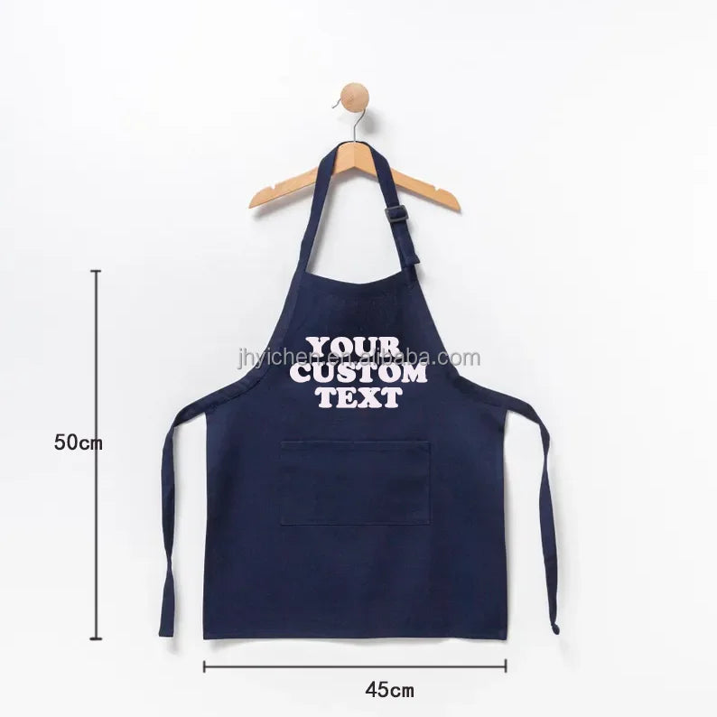 Washable Personalized Cotton Kids ApronCooking Apron With PocketLittle Chief Apron