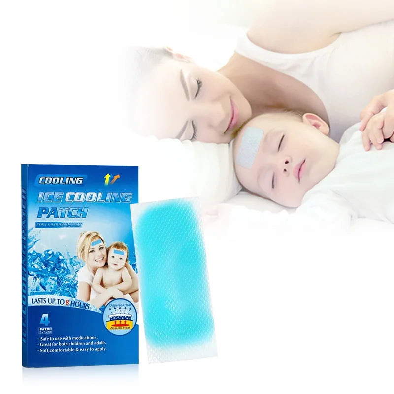 Trending Products Kids Adults Temperature Ice Cooling Gel Paste Reducing Antipyretic Hydrogel Reusable Cool Down Patch