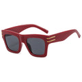 Manufacturer's Hot Selling Vintage Rectangle Shades Small Square Wide Sunglasses for Men and Women Anti-UV PC Frame