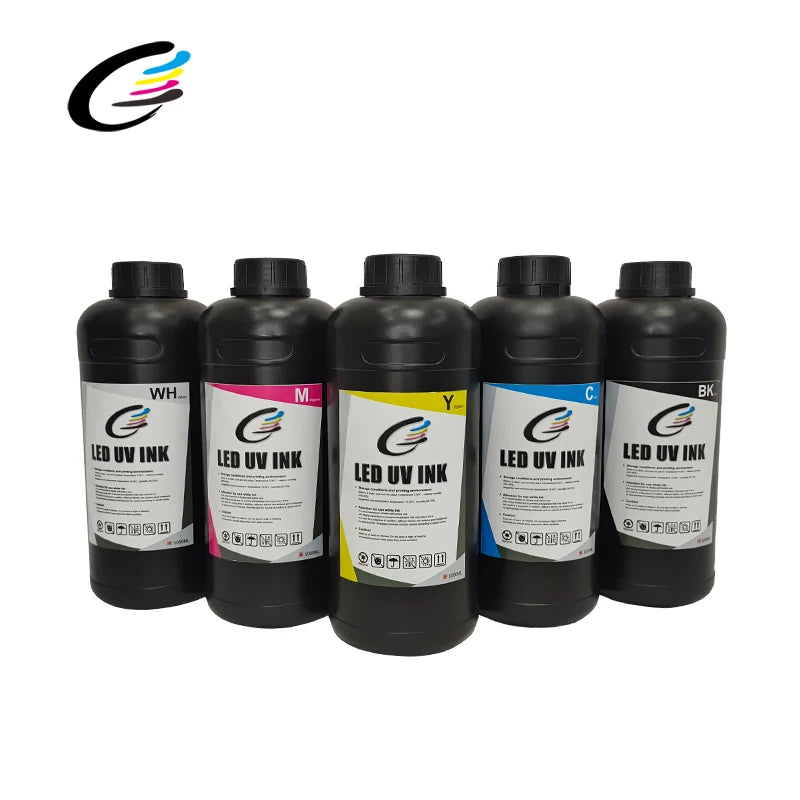 White Varnish CMYK UV Inkjet for Ink Ricoh Gen 5 Invisible for Ink for Digital Printing UV for Ink for Inkjet Printer