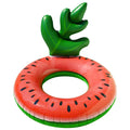 New Design Inflatable Lemon Tree Pineapple Waterlemon Avocado Fruit Swim Ring for Adults and Kids