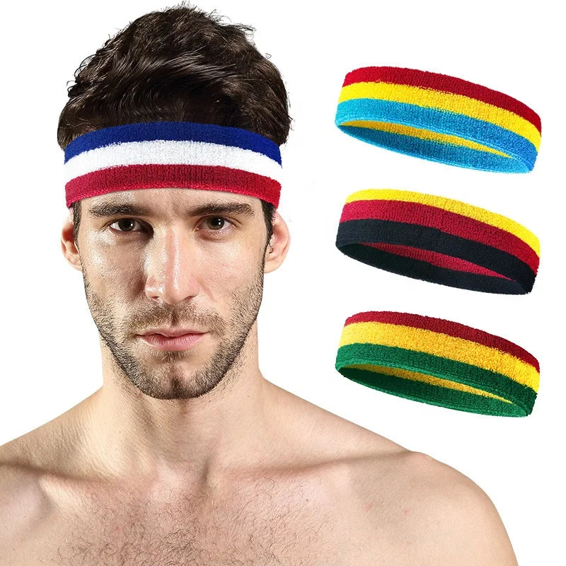 Fitness Sports Tennis Yoga Basketball Sweatband Headband for Women Men