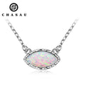 Professional Gemstone Manufacturer Synthetic Opal 925 Sterling Silver 10mm Marquise Cut White Opal Pendant Necklace for Women
