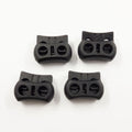 Wholesale MRT Brand Nylon PP & POM Spring Cord Lock Stopper Black Clear White Plastic with 2 Holes China for Clothing & Bags