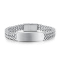 Fashion Luxury Gold Silver Black Plated Stainless Steel Cuban Curb Link Chain Magnetic Clasp for Men Bracelet & Bangles