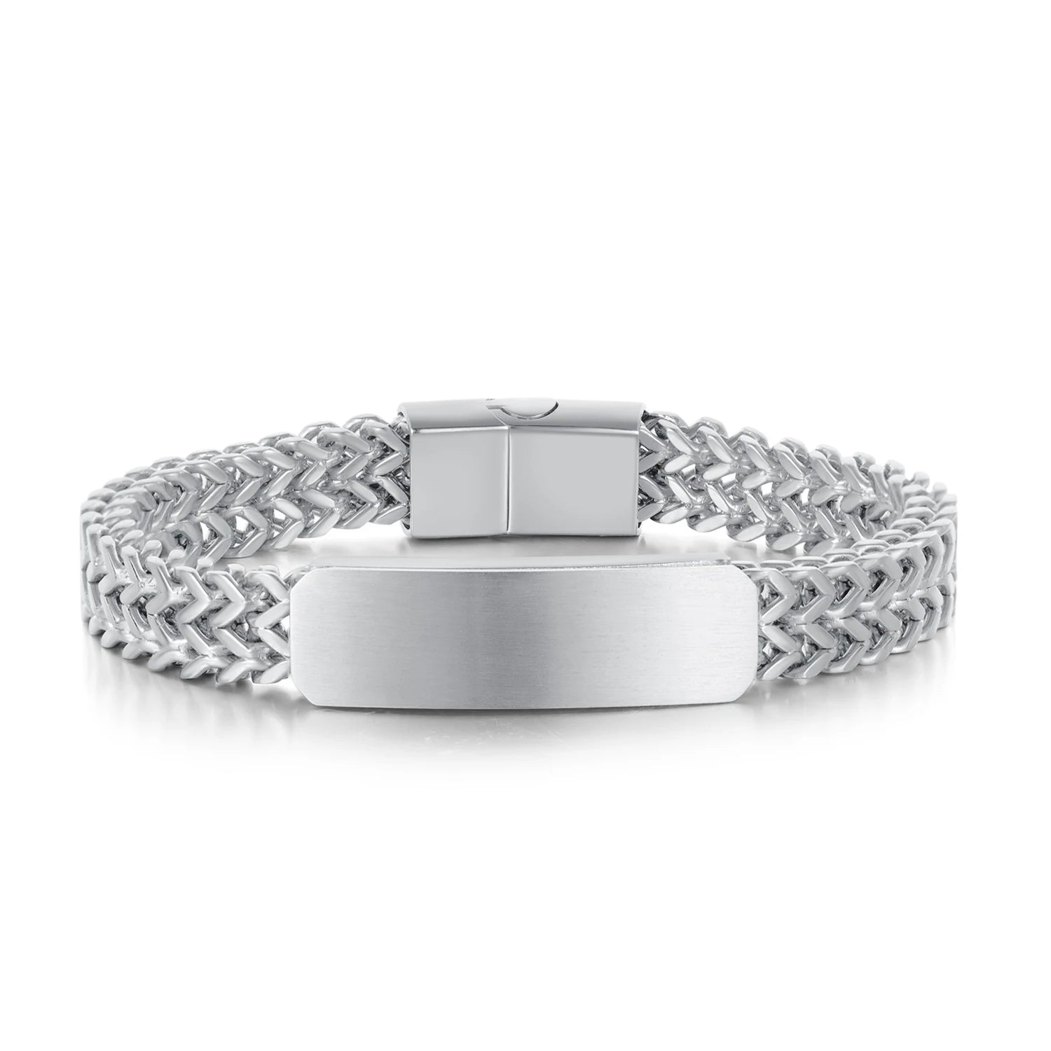 Fashion Luxury Gold Silver Black Plated Stainless Steel Cuban Curb Link Chain Magnetic Clasp for Men Bracelet & Bangles