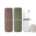Hot Portable Toothbrush Dispenser Case Travel Set Sustainable Plastic Dustproof Toothbrush Holder