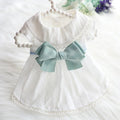 Wholesale High Quality Elegant Cotton Girl Dog Clothes Luxury