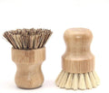 Natural Bamboo Wet Cleaning Brush with Hard Bristles Suitable for Kitchen Sink Bathroom Household Cleaning