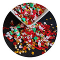New Polymer Hot Clay Christmas Slices Glitter Candy Cane Sprinkles Scrapbooking Slime Filling Jewelry Crafts Nail Art Decor DIY