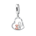 Fit Original Brand Charm Bracelet 925 Sterling Silver Dog and Girl Are Best Friends Bead for Women Jewelry Making