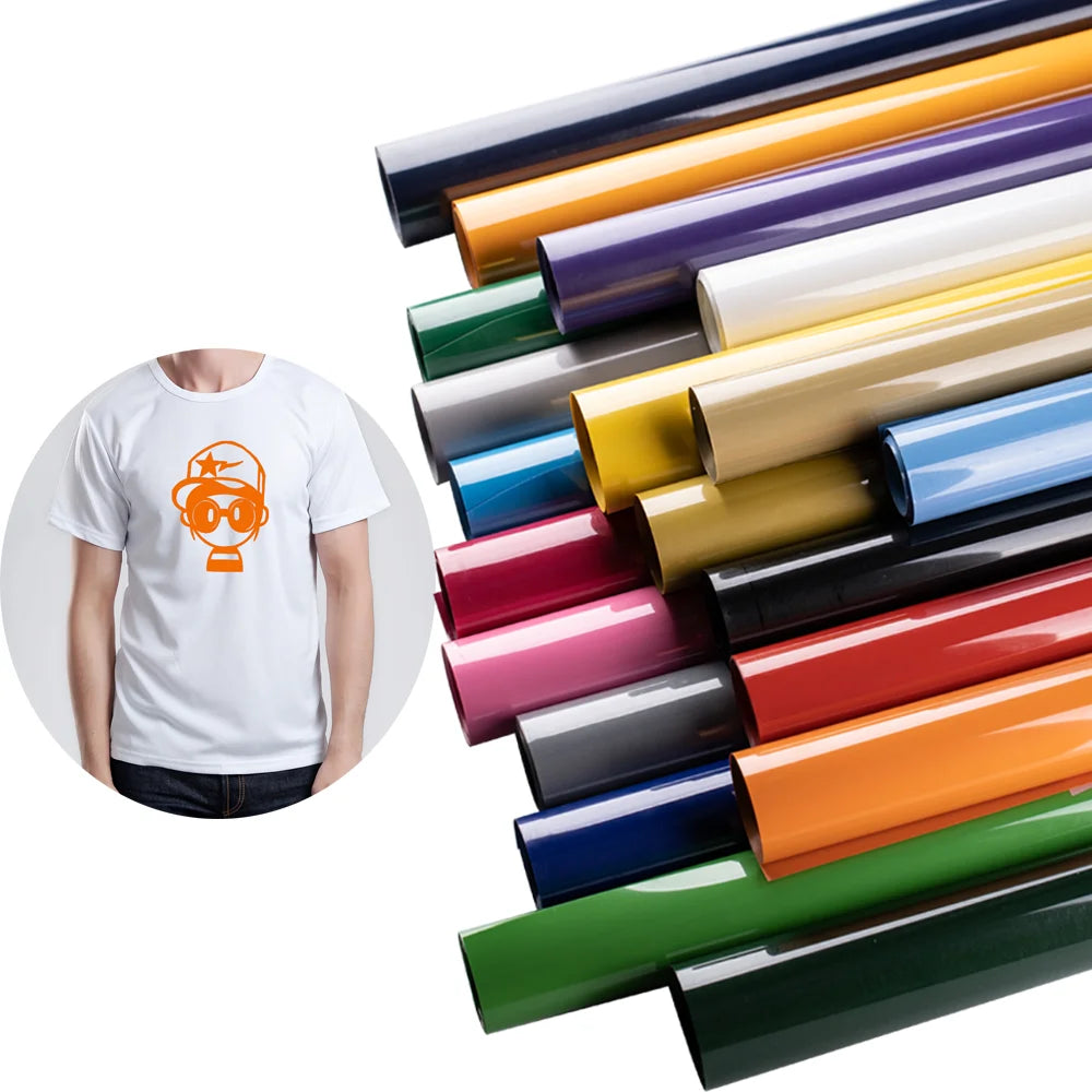 Wholesale Textil Pu Htv Vinyl PU Matte HTV 20M Easyweed Heat Transfer Vinyl  Iron on Vinyl Htv for t Shirts