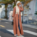 Nice Islamic Clothing Embellished Dubai Abaya Wholesale Muslim Cardigan Abaya Women Dresses Nida Beaded Muslim Open Front Abaya