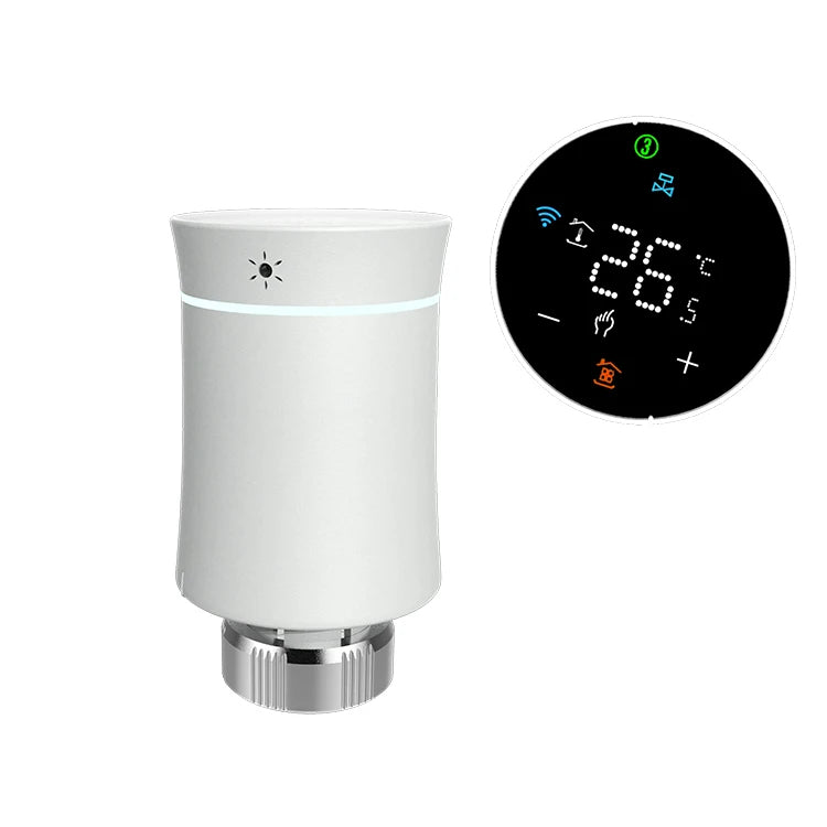 Zigbee WIFI Thermostatic Radiator Valve Head 7-Day Weekly Programmable Thermostat Modern BMS System Compatible 220V Hotel Floor