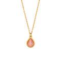 Fashionable and Versatile Stainless Steel Water Droplet Shaped Sweater Chain for Women