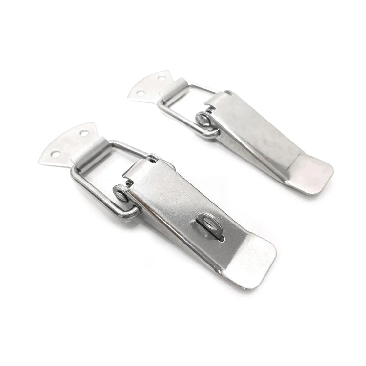 Stainless Steel Zinc Plated Galvanized Metal Latches Flat Hasp Clasp Flight for Equipment Box Toggle Latch Carton Box Packaging
