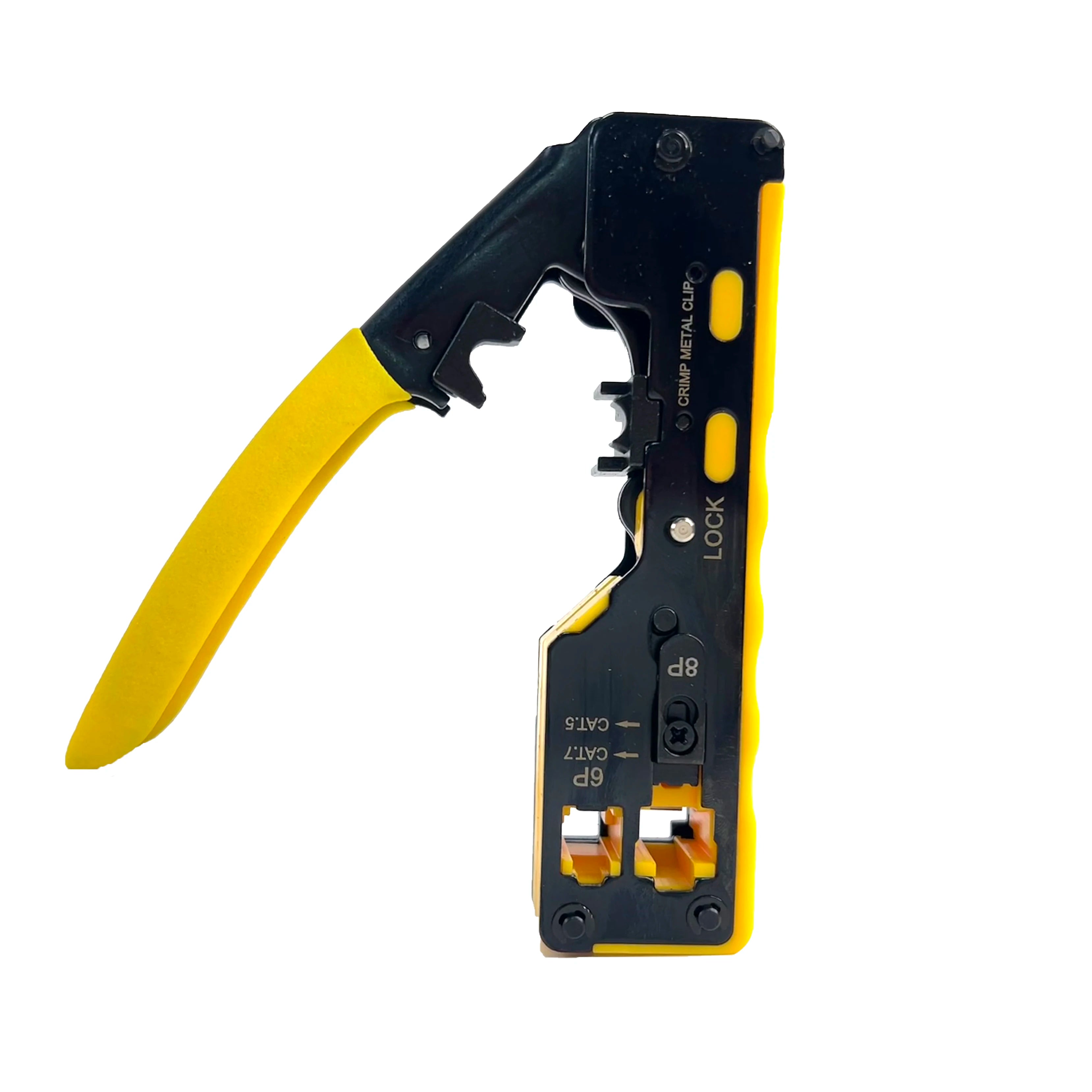 AWG 22-10 Tube Terminal Crimper  Hex Crimp Tool Cable Terminal Plier Hand Tools Cat7 EZ Cat 6