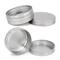 60ml Colorful Printing Metal Tins Cosmetic Round Cream Jars Aluminum Metal Jar Round Shoe Polish Custom Aluminum Cans