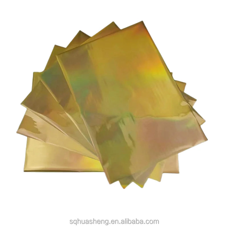 A4 Sheet Hologram Self-Adhesive Printer Heat Transfer Glossy Silver Foil Toner Reactive PET Material Generic Type