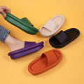 Summer New Design Hovercraft Shape  Thick Sole slippers Female Creative Candy Color Men Soft Sandals