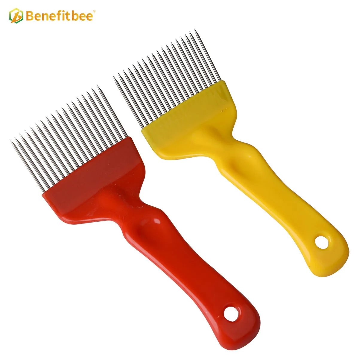 Beekeeping Equipment Tools Stainless Steel Honey  18pin Straight Bent Needle Uncapping Fork
