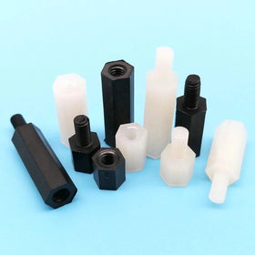 M2 M2.5 M3 M4 Black White PCB Motherboard Hex Hexagon Coupling Connector Joint Column Nylon Plastic Standoff Spacer