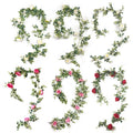 Artificial Peony Tea Flower Money Leaf Simulation Flower Vine Flower Vine Eucalyptus Rose Wedding Home Decoration