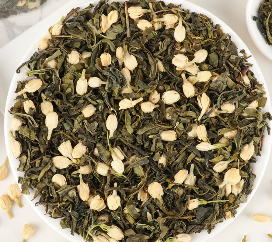 Fresh Fragrance Dried Jasmine Blended Green Tea Jasmine Green Tea