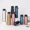 500ml Large 304 Stainless Steel Sports Thermos Water Cup Vacuum Insulated Coffee Mug with Lids Straws Business Design for Cars