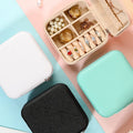 Velvet Travel PU Leather Jewelry Case Box