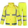 Men's 300D Visibility Reflective Safety Jacket Waterproof & Windproof Rainwear for Labor Protection for Girls