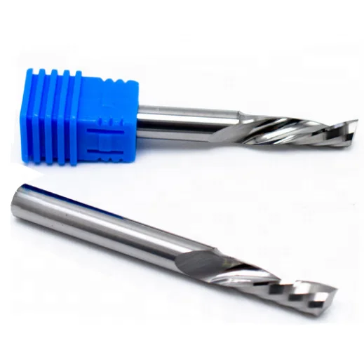 Carbide Single Flute Downcut End Mill CNC Router Bit for Aluminum Processing