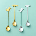Demitasse Espresso Cat Fish Spoon Set-Eco-Friendly Stainless Steel Coffee & Tea Stirring Spoon Cute Fashionable Design