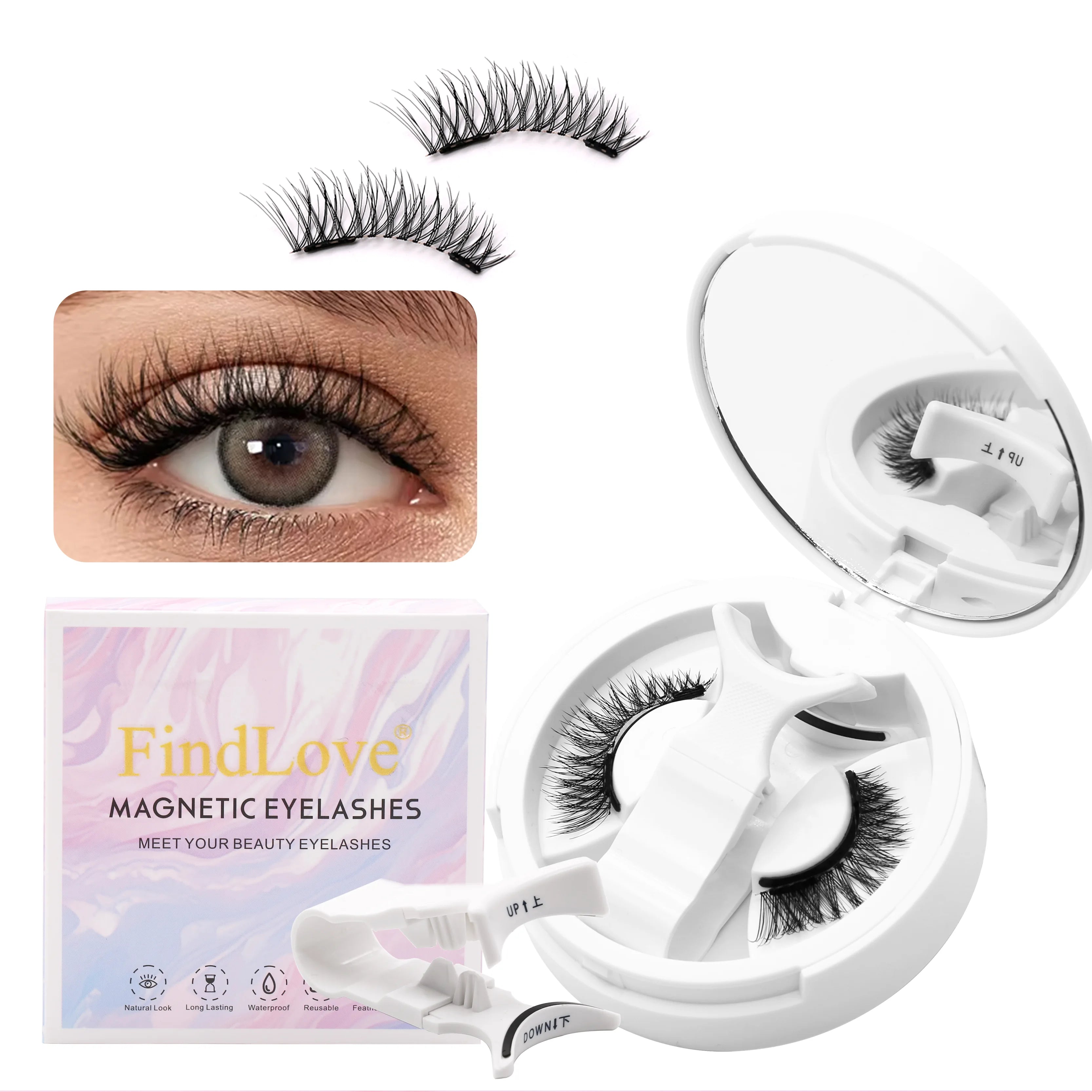 Magnetic Lashes on Luxurious Book Lashes Magnetic Eyelashes Magnetic Lash with Applicator